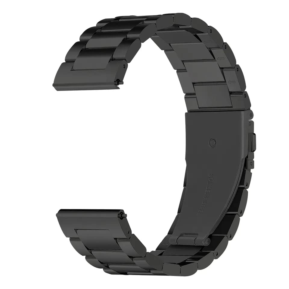 Valente Metal Watch Strap for Oneplus watch 2. (Black) (B0CYM34L9F) Amazon Price History, Amazon Price Tracker