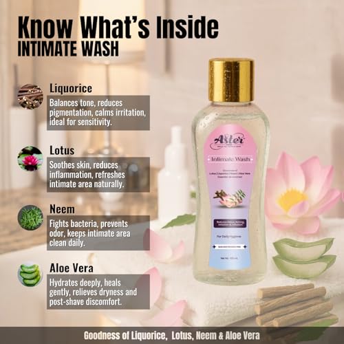 Image of Mild Intimate Wash - PH Balancing with Soap-Free Water Based Formula and Natural Ingredients to Reduce Itching, Odor, Discomfort & Dryness for Daily Hygiene