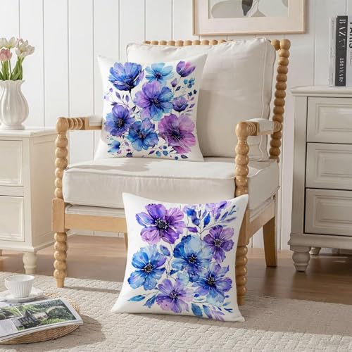 Housse coussin 55x55cm velours imperméable avec zip invisible - 4