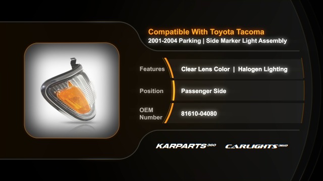 iro様 Amazon.com: For Toyota Tacoma 2001 02 03 2004 Side Marker