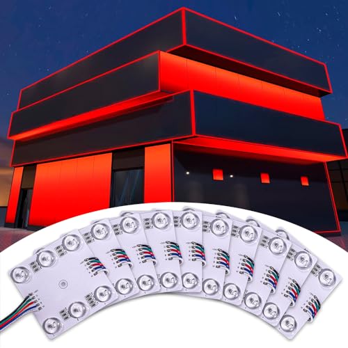 Image of wixure 20PCS String Light 3030 RGBW Diffuse Reflection Square Lamp Module Lights 24V 6 LEDs 7070 24V RGBW 2700K Excluding Controllers, Transformers, and Accessories