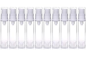 10pcs Airless Pump Press Bottle Empty Plastic Vacuum Lotion Bottles
