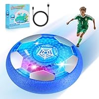 OMWay Air Power Fußball, Geschenke für Jungen, LED Wiederaufladbar Indoor Fussball, Spielzeug für Kinder Mädchen 3 4 5 6 7 8-12 Jahre, Hover Fußball Schwebender Luftkissen Ball