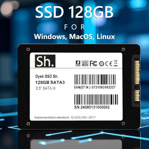Sh. SSD 128GB 2.5" SATA III Internal Solid State Drive – Up to 545MB/s Read, 518MB/s Write – High-Speed 3D NAND Flash – 6Gb/s Interface – for Laptop, PC, Desktop Computer - Image 2