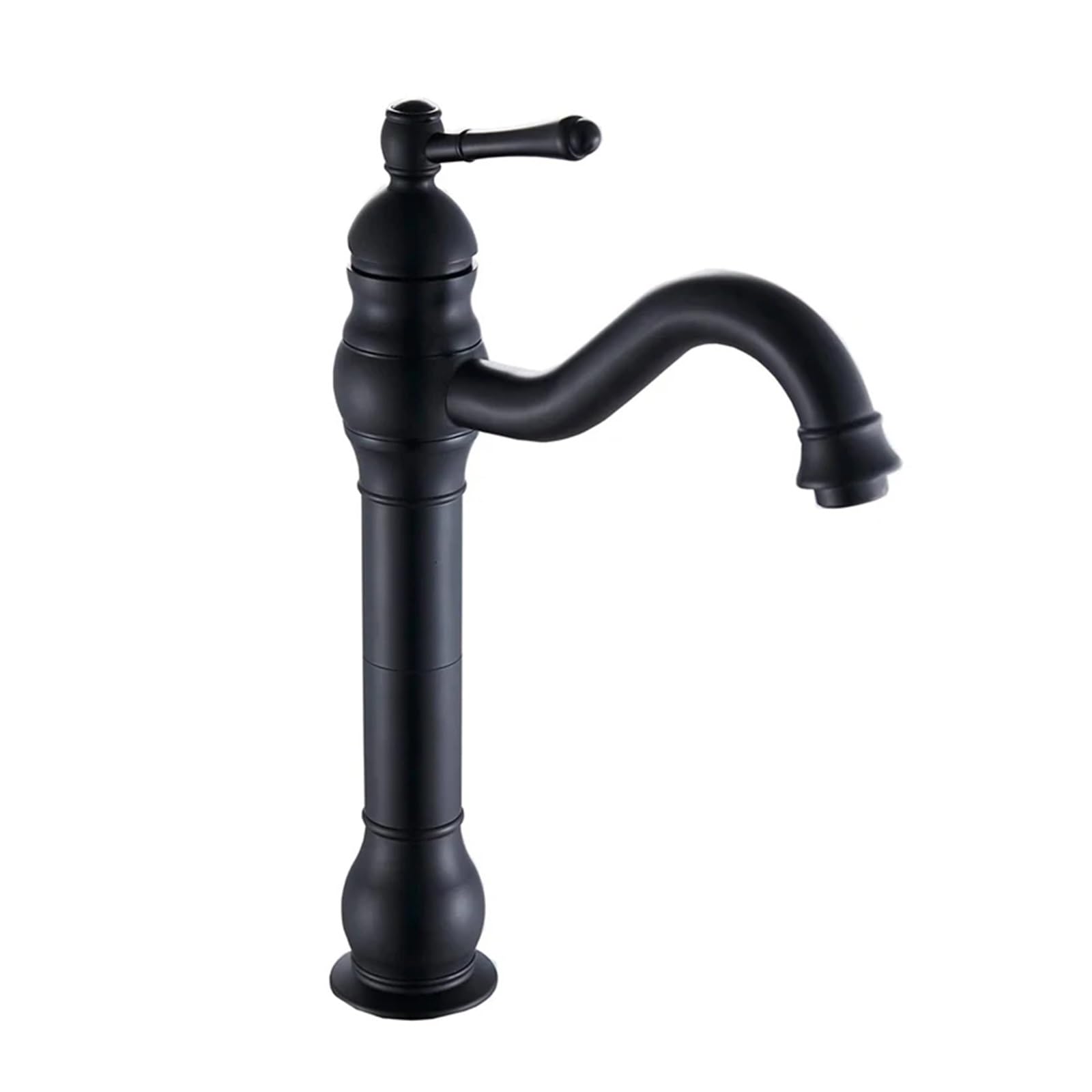 Robinet de lavabo eau chaude et froide avec cartouche céramique durable noir