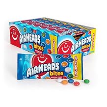 Airheads Candy, Bites, Assorted Fruit Flavors, Non-Melting, 4oz Packs, Box of 18 Packs