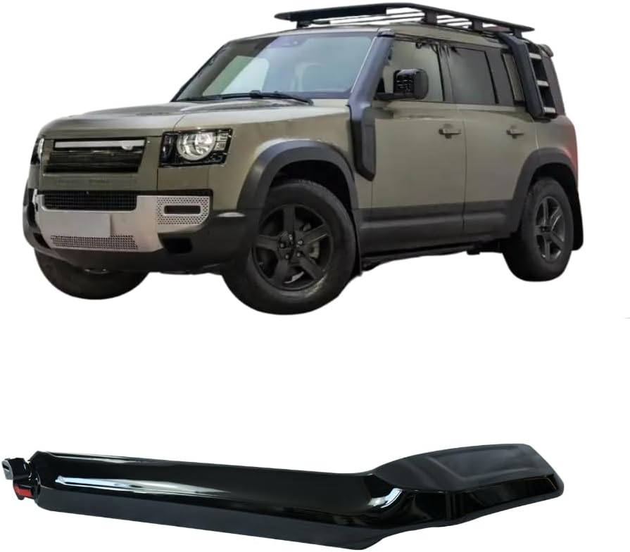 4x4 snorkel kit components: snorkel body, template, clamps, hardware