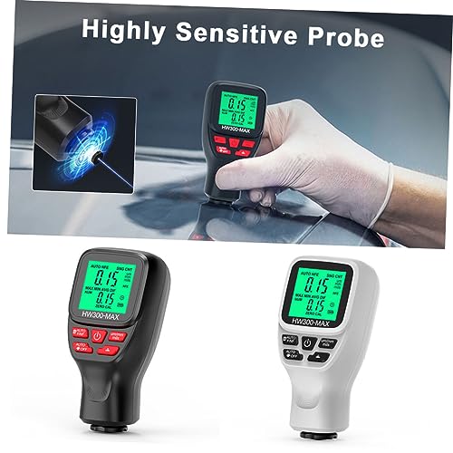Medidor Digital de Espesor de Recubrimiento Automotriz SOLUSTRE, portátil y preciso con pantalla retroiluminada para medición de pintura en autos miniatura 4