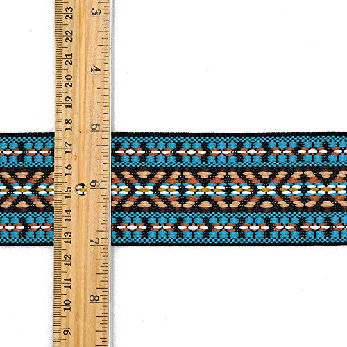 2" Jacquard Braid Trim By Yard, Tr-11222 (Multi 2) #TOP3