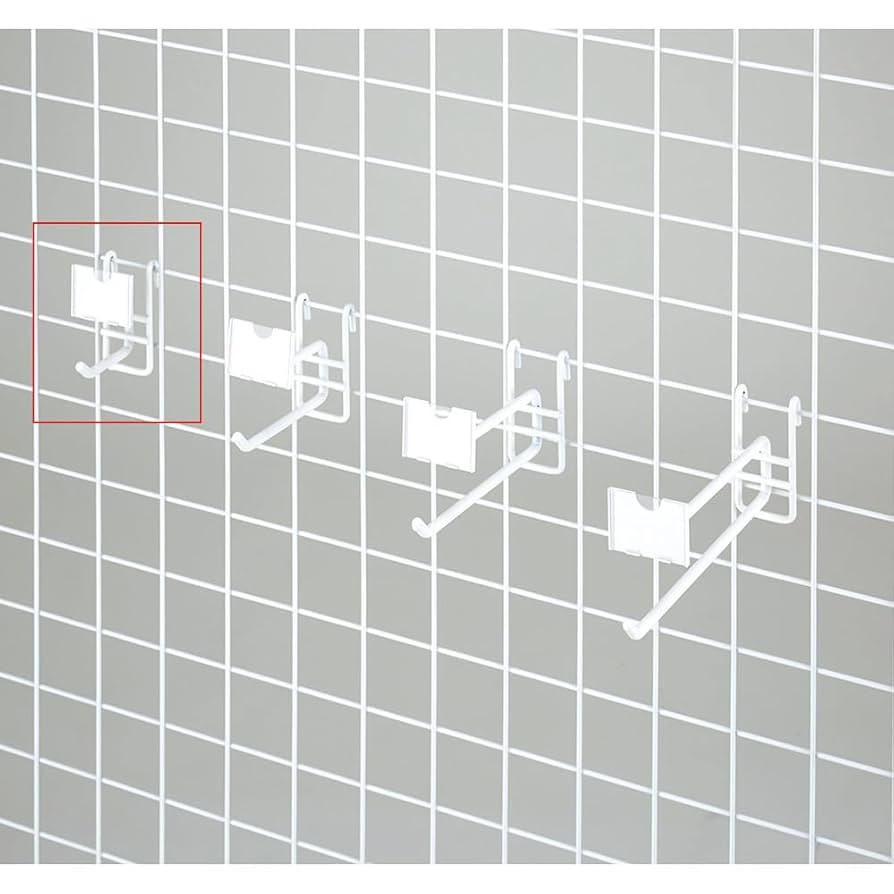 Amazon.co.jp: 【10本】ネット用2段フック(直径6mm) 白 L5cm