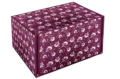 HomeStrap Printed Polyster Fabric Microwave Oven Cover for 30Ltrs Microwave Oven-Magenta