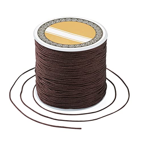 Fil kumihimo marron 100m pour fabriquer des bijoux bohèmes faits main - 3