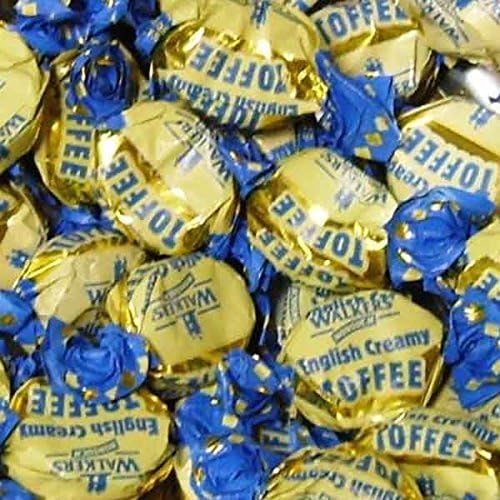 Kidzbuzz Walkers English Creamy Toffees 1 Kg Delizioso Gustoso e Twisty Treat Cestino Regalo per Compleanno, Natale Venduto da Kidzbuzz