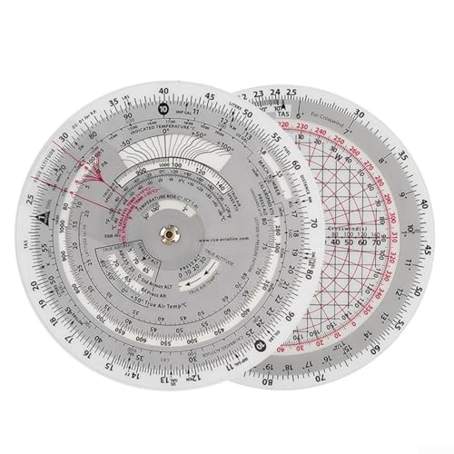 Computadora de vuelo E6B-R para aviación 6 pulgadas