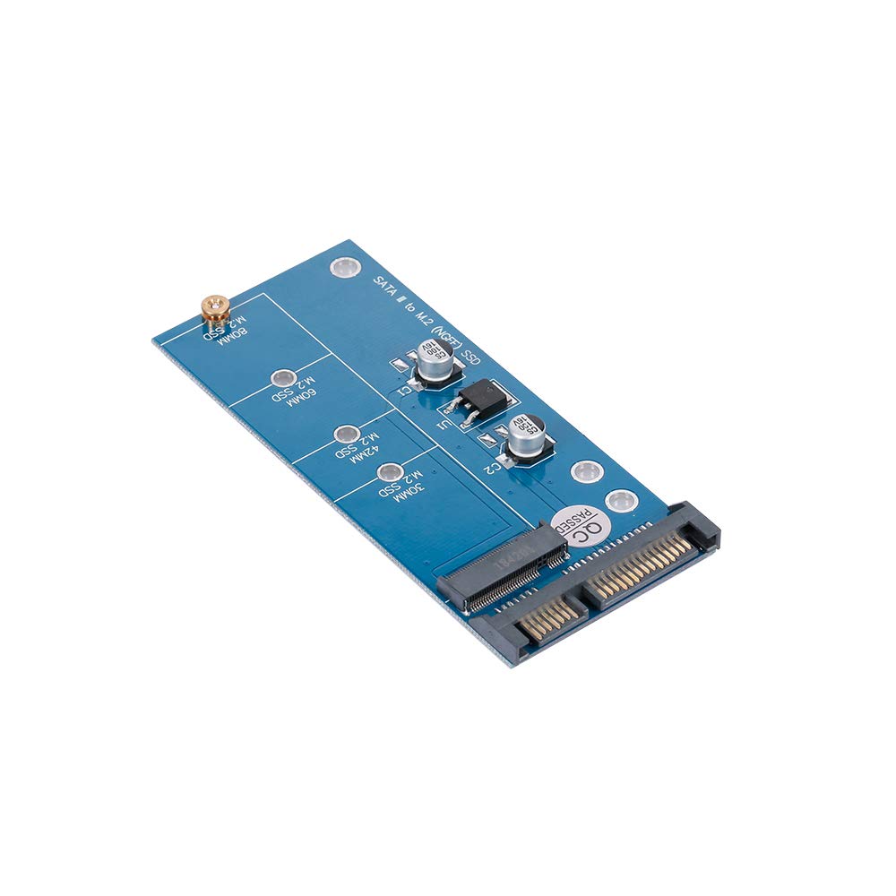 Decdeal NGFF M.2 SSD to SATA 3.0 Adapter Card Converter for 30/42/60/80mm M.2 SSD Hard Drive