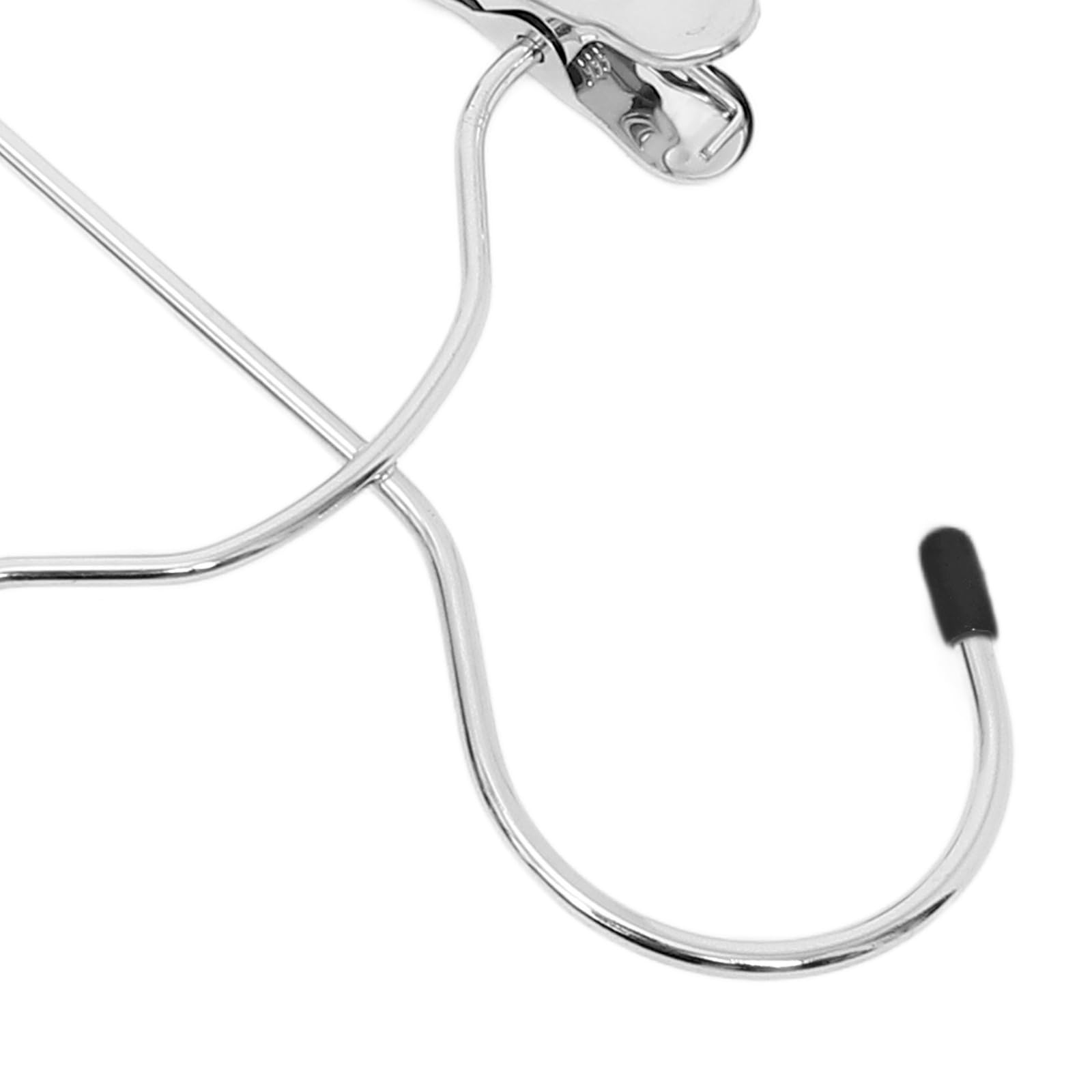 ABOOFAN 4 Pezzi Gruccia Pantaloni con Clip, Gruccia per Gonne Salvaspazio a 4 Livelli, Acciaio ad Alto Manganese, Nero, per Tenere Pantaloni Ordinati Nell'armadio