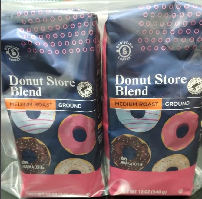 Barissimo coffee Donut Store Blend medium roast ground 12 oz - 340 g (2 pack)