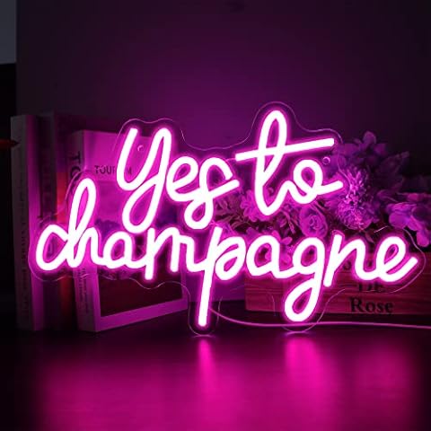 Dracey Pink Champagne Neon Sign Cover