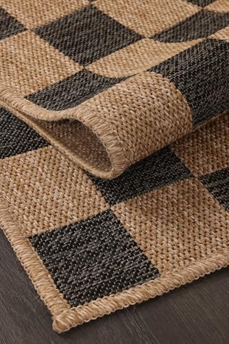 Fame Rugs Natural Indoor Outdoor Area Rug - Jute Look
