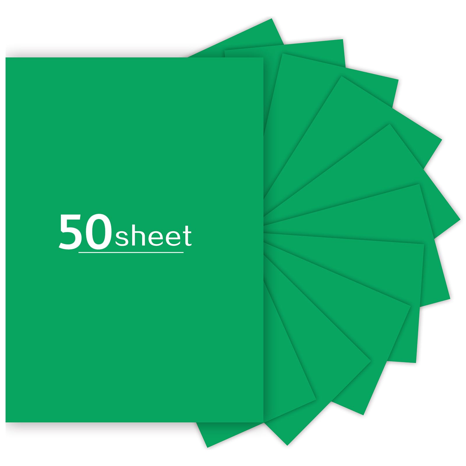 50 Sheets Green Cardstock 8.5 x 11 inch, 250gsm/92lb Thick Green cardstock Paper for DIY Arts Christmas Cards Making, Stationary Printing,Scrapbook