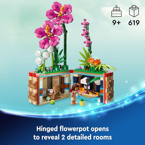 Image of LEGO ǀ Disney Moana's Flowerpot Buildable Flower Toy 43252 Building Blocks Toys for 9+ Gift for Boys and Girls