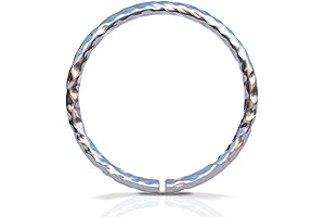 Delicate and Unique Nose Hoop with Snug Fit