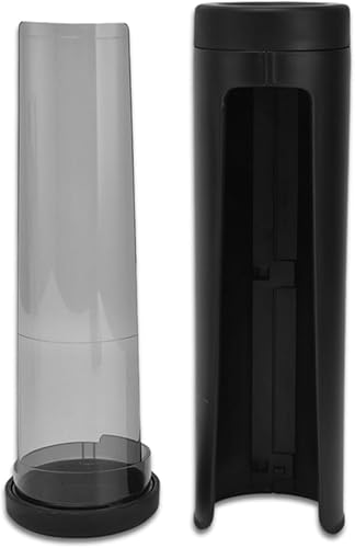 Soporte de filtro de papel para K CUP, diseño de ventana visual, soporte de filtro de café redondo montado en la pared, contenedor de filtro de café