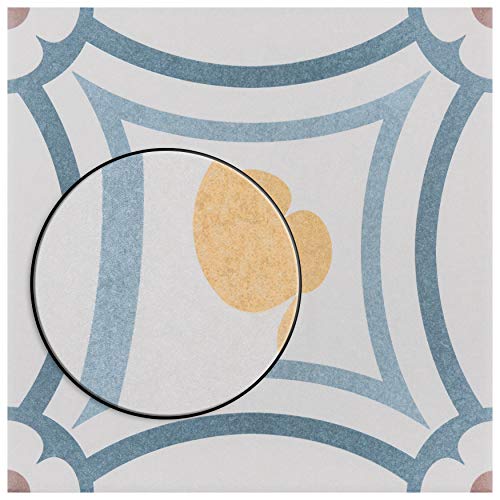 image for SomerTile FEQ8CAST FEQ8CPBT Anacapri Porcelain Floor and Wall Tile, 7.