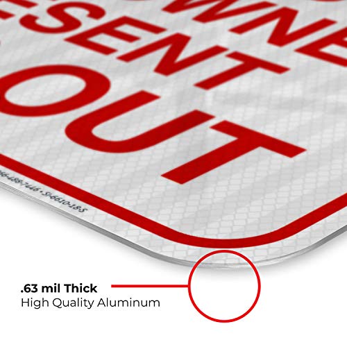 Señal para piscina reflectante de aluminio 18x18 pulgadas miniatura 6