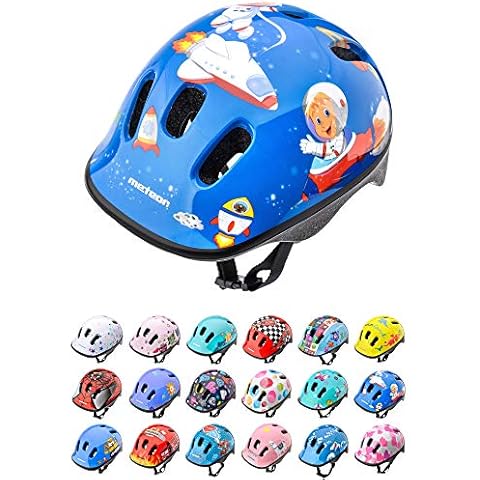 Meteor Helmet For Baby Kids Toddler Childrens Boys Cycle Safety Crash Helmet Small Sizes For Child MTB Bike Bicycle Skateboard Scooter Hoverboard Riding Lightweight Adjustable Breathable KS06 Cover