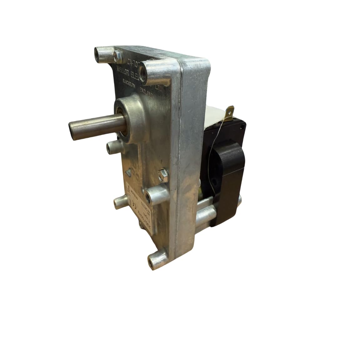 Motoriduttore velocità: 1rpm, diametro albero: 9.5mm, per stufe e caminetti a pellet: ANSELMO COLA, ENVIRO, KALOR, MCZ, PALAZZETTI, ROYAL, THERMOROSSI