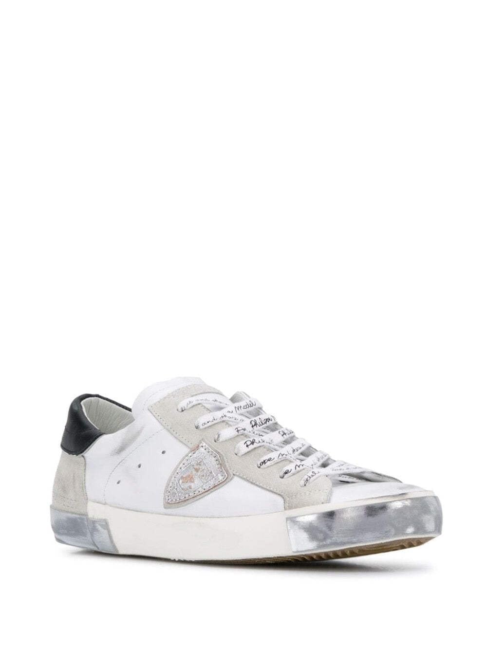 Philippe Model Hombre Prsx Zapatillas Blanc - Argent