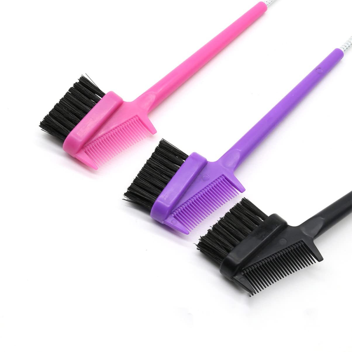 FRCOLOR Juego De 3 Pinceles Para Cejas De Doble Cara Para Mujer Kit De Maquillaje Multifuncional Peine De Borde Liso Portátil Y Elegante Para Uso Doméstico 6 Unidades X 3