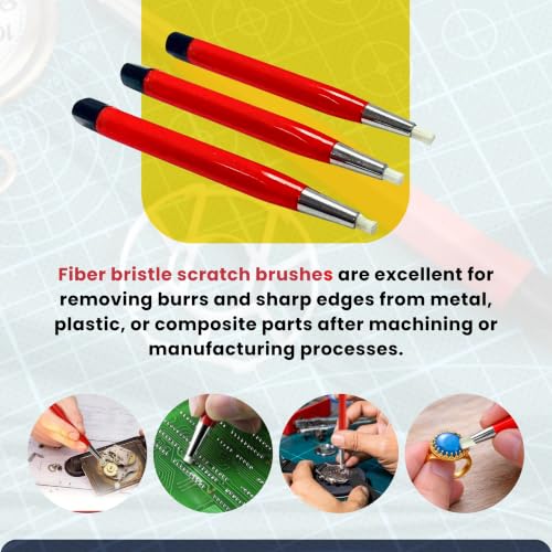 Image of Fiberglass Scratch Brush Pens 6 Pack for Jewelry, Watch & Coin Cleaning | 6 Pack, Jewelry Cleaning, Watch Cleaning, Coin Cleaning, Fiberglass Bristles