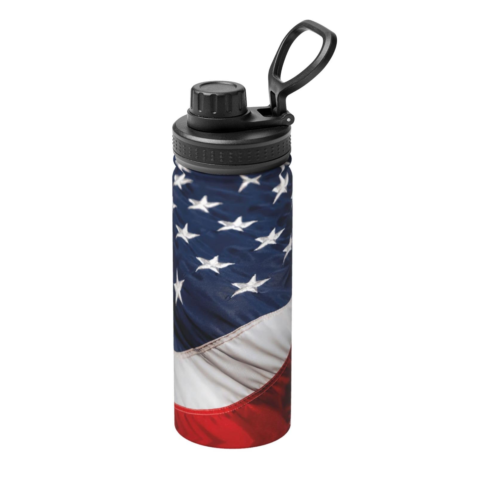 Kfjghhl Insulated Stainless American Flag Steel Water Bottle For Sport Gym Travel Leak Camping Hiking Hydration