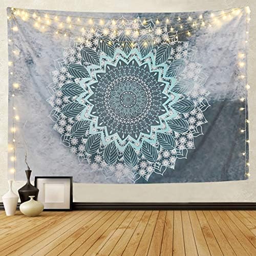 Alishomtll Mandala Tapestry Wall Hanging Indian Yoga Hippie Cloth Bohemian Wall Art Bedroom (210 x 150 cm)