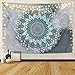 BLEUM CADE Tapestry Mandala Hippie Bohemian Tapestries Wall Hanging Flower Psychedelic Tapestry Wall Hanging Indian Dorm Decor Living Room Bedroom(51.2"×59.1", Mandala Tapestry)
