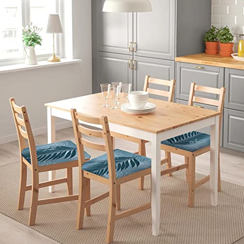 Image of SearchI Seat Covers for Dining Room Chairs Stretch Printed Chair Seat Covers Set of 4, Removable Washable Upholstered Chair Seat Protector Cushion Slipcovers for Kitchen, Office(Summer Pattern)