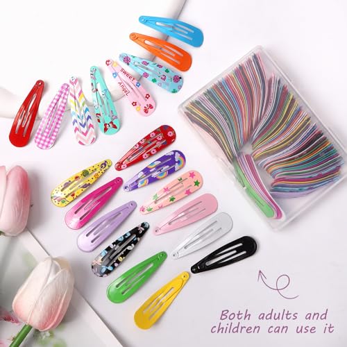 Pinzas para el cabello para niñas, 130 piezas miniatura 6