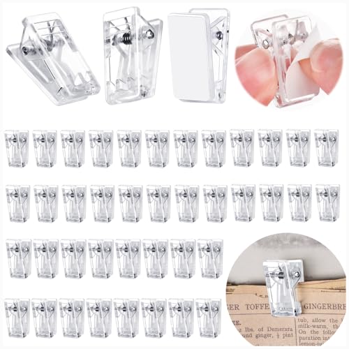 40PCS Tapestry Hangers for Walls, Adhesive Clips for Hanging and Organization