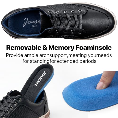 Image of Jousen Men's Fashion Sneakers Classic Retro Casual Shoes for Men Breathable Business Dress Sneaker
