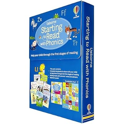 Usborne Starting to Read With Phonics 8 Books Collection Box Set With Activity Book