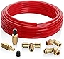 Hromee Air Line Service for Air Spring Suspension with Fittings, Schrader Valves and 20FT Hose Air Bag Replacement Components