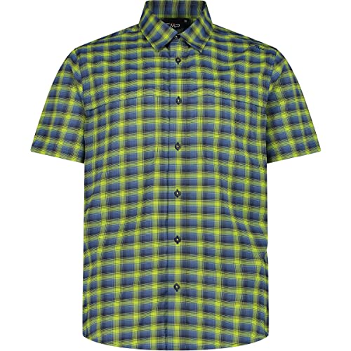 CMP Herren Hemd, b.Blue-Dusty Blue-Limegreen, 52