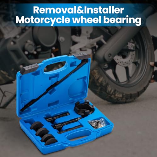 Image of maXpeedingrods Wheel Bearing Removal Installer Tool for Harley Davidson 2000+, VT102 Motorcycle Wheel Bearing Puller Tool Kit for 0.75 inch 1 inch 25mm Bearings,18 Pcs