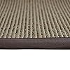 iCustomRug Zara Synthetic Sisal Collection Area Rug and Custom Size Runners, Softer Than Natural Sisal Rug, Stain Resistant & Easy to Clean Beautiful Border Rug in Chocolate 4' x 6' #4