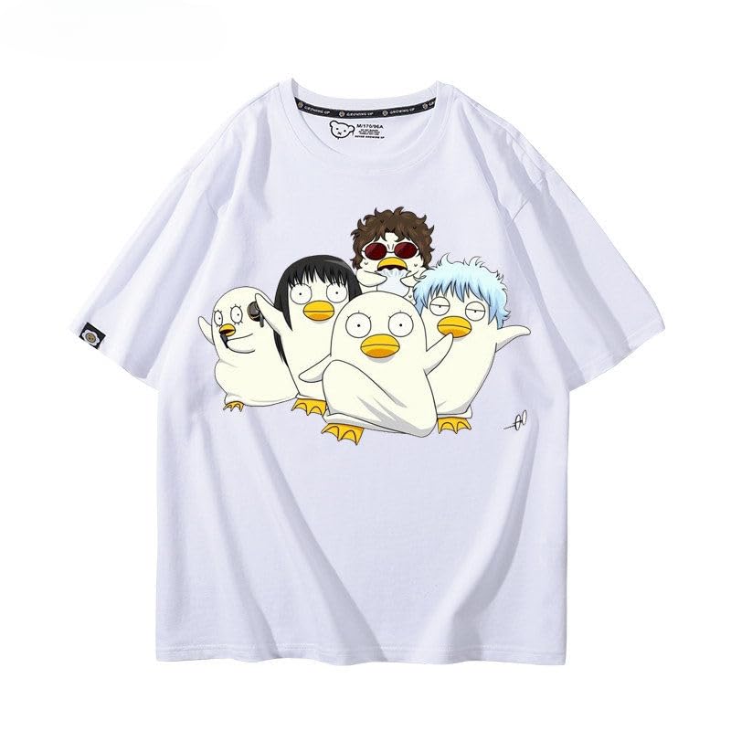 Amazon.co.jp: 銀魂 tシャツ 半袖 メンズ レディース 坂田銀時 Tシャツ