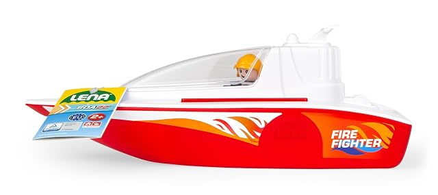 Foto 3 de 4 de Lena - BOAZZ Barco de Fuego 36 cm, Barco de Juguete Adecuado para Uso en Interiores y Exteriores, para niños…