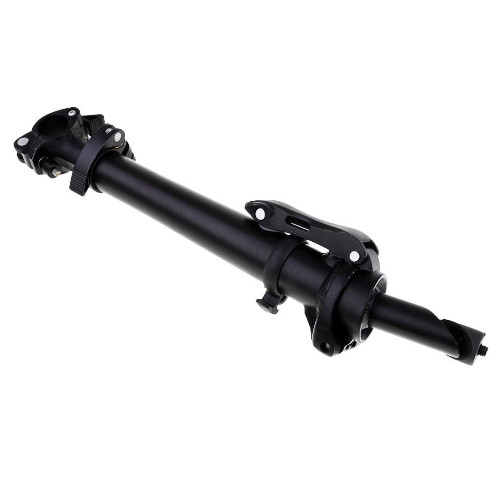 Verstellbarer Fahrrad Lenker Vorbau Lenkervorbau Ersatzteile Zubehör für Faltrad (Schwarz)