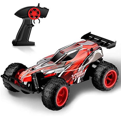 TOYEN RC Cars, Off Road Truck Electric Racing Remote Control Car 2.4Ghz 2WD High Speed Radio Control Cars Indoor/Outdoor Hobby Toy